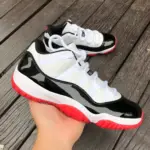 Air Jordan 11 Low "Black White Red" AV2187-160 - 图片 2