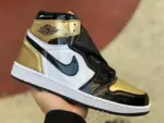 Air Jordan 1  "Top 3 Black and Gold Toe" 861428-001 - 图片 4