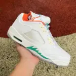 Air Jordan 5 Low "White/Orange/Green" FQ1293-018 - 图片 2