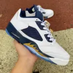 Air Jordan 5 Low GS Retro White/Blue 819171-135 - 图片 2