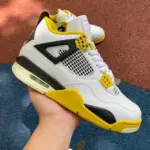 Air Jordan 4 AJ4 White/Orange Retro  Basketball Shoes AQ9129-101 - 图片 2