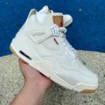 Levis x Air Jordan 4 AJ4 White Denim AO2571-100 - 图片 2