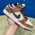 Nike Dunk x Louis Vuitton "White/Brown" DQ1098-342 - 图片 2