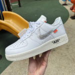 OFF-White x Nike Air Force 1  "White Silver" AO4297-100 - 图片 2