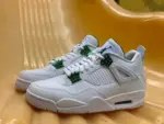 Air Jordan 4 White Green Metal Buckle Couple CT8527-113 - 图片 2