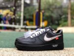 OFF-White x Nike Air Force 1 "Black Silver"  AV5210-100 - 图片 2