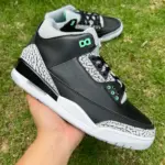 Air Jordan 3 "Green Glow" Black/Green Mid-Top Retro CT8532-031 - 图片 2