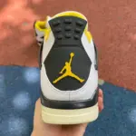 Air Jordan 4 AJ4 White/Orange Retro  Basketball Shoes AQ9129-101 - 图片 3