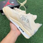Air Jordan 4 Off White AJ4 Virgil Abloh Sail Transparent CV9388-100 - 图片 3