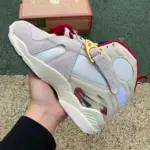 SoleFly x Air Jordan 8 "White/Red" FJ2850-107 - 图片 4