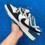 Nike Dunk Low "Black/White/Blue" Rope Strap DV0834-101 - 图片 4