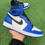 Air Jordan 1 OG High AJ1 White Blue Lightning 555088-403 - 图片 4