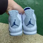 Air Jordan 4 AJ4 White/Blue "Midnight Navy" Speckled Retro DH6927-140 - 图片 3