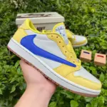 Travis Scott x Air Jordan 1 Low “Canary” DZ4137-700 - 图片 4