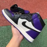 Air Jordan 1 "Pine Green" Black Purple Toe 555088-501 - 图片 4