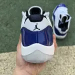 Air Jordan 11 Low "White Blue Concord" AH7860-100 - 图片 5