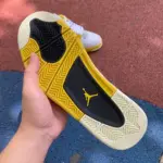 Air Jordan 4 AJ4 White/Orange Retro  Basketball Shoes AQ9129-101 - 图片 5