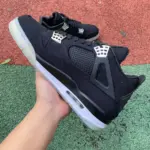 Air Jordan 4 Retro Eminem Carhartt Black Canvas with Clear Sole 582314 - 图片 5