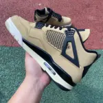 Air Jordan 4 AJ4 "Mushroom" Black/Brown Pearl Milk Tea AQ9129-200 - 图片 4
