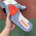 Air Jordan 3 "Georgia Peach" AJ3 White/Red/Grey CK9246-121 - 图片 5
