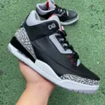 Air Jordan 3 AJ3 Black/Cement Crackle 854262-001 - 图片 6