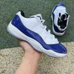 Air Jordan 11 Low "White Blue Concord" AH7860-100 - 图片 6