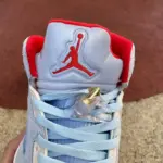 Air Jordan 5 x Trophy Room "Ice Blue" CI1899-400 - 图片 6