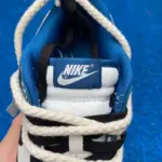 Nike Dunk Low "Black/White/Blue" Rope Strap DV0834-101 - 图片 6