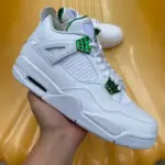 Air Jordan 4 White Green Metal Buckle Couple CT8527-113 - 图片 6