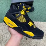 Air Jordan 4 Thunder Mid AJ4 Black/Yellow "Thunder" DH6927-017 - 图片 6
