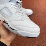 Air Jordan 5 White/Black-Sail-Metallic Silver DD0587-110 - 图片 7