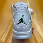 Air Jordan 4 White Green Metal Buckle Couple CT8527-113 - 图片 7