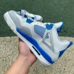 Air Jordan 4 Retro AJ4 White University Blue 308497-105 - 图片 6