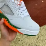 Air Jordan 5 Low "White/Orange/Green" FQ1293-018 - 图片 8