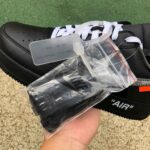 OFF-White x Nike Air Force 1 "Black Silver"  AV5210-100 - 图片 8