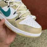 Nike Dunk Low "White/Brown/Green" FD9911-101 - 图片 8