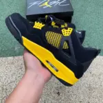 Air Jordan 4 Thunder Mid AJ4 Black/Yellow "Thunder" DH6927-017 - 图片 8