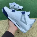 Air Jordan 4 AJ4 White/Blue "Midnight Navy" Speckled Retro DH6927-140 - 图片 7