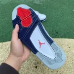 Air Jordan 4 AJ4 White/Blue "Midnight Navy" Speckled Retro DH6927-140 - 图片 8