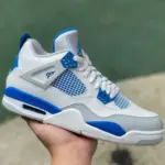 Air Jordan 4 Retro AJ4 White University Blue 308497-105