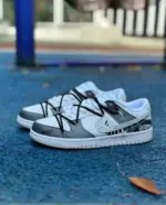 Nike Dunk Low "Double Swoosh Cross Graffiti" White/Grey DV0831-101