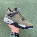 Air Jordan 4 "Olive" AJ4 Retro Basketball Shoes FB9927-200