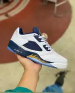 Air Jordan 5 Low GS Retro White/Blue 819171-135