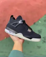 Air Jordan 4 Retro Eminem Carhartt Black Canvas with Clear Sole 582314