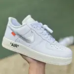 OFF-White x Nike Air Force 1  "White Silver" AO4297-100