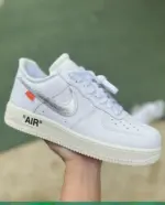 OFF-White x Nike Air Force 1  "White Silver" AO4297-100