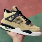 Air Jordan 4 AJ4 "Mushroom" Black/Brown Pearl Milk Tea AQ9129-200