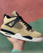 Air Jordan 4 AJ4 "Mushroom" Black/Brown Pearl Milk Tea AQ9129-200