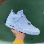 Air Jordan 4 Pure Money AJ4 White Silver Shoes 308497-100