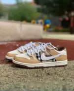 Nike Dunk Low "White/Brown Burberry-Inspired" DD1503-124